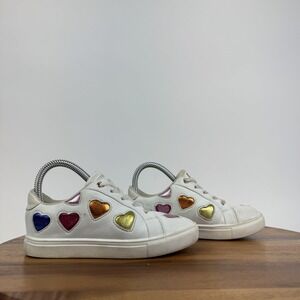 Little Kids Kurt Geiger London Mini Lane Love White Sneakers Shoes Size 12 C GUC